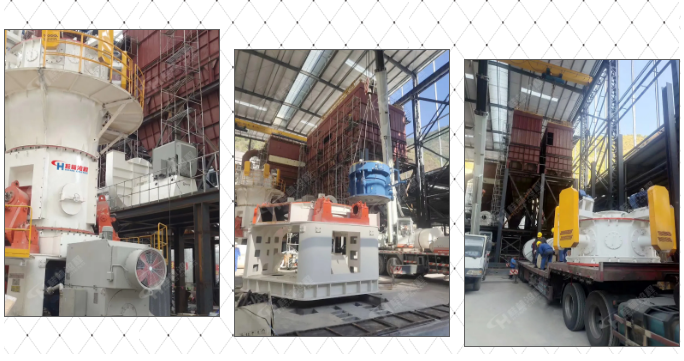 三臺HLMX1700碳酸鈣超細(xì)立磨運抵安裝現(xiàn)場 三臺HLMX1700碳酸鈣超細(xì)立磨運抵安裝現(xiàn)場
